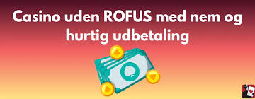 Casino uden ROFUS Guide - Find de bedste online casinoer